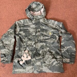 DC Shoes Kids Exotex 5000 Snowboard Jacket Green Camo Currency Money Print Large